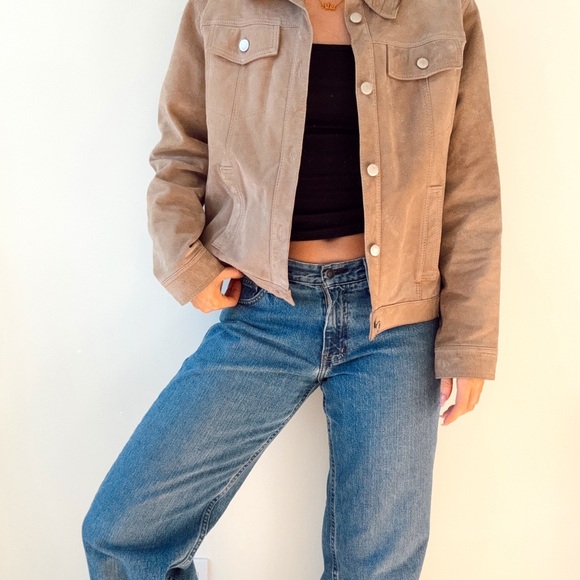 Vintage northern reflections suede button jacket large - Picture 2 of 3